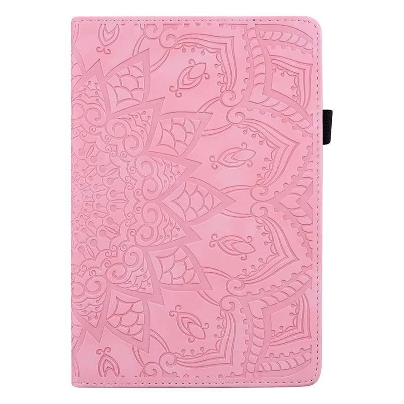 3D Flower Embossed Tablet Case for Xiaomi Mi Pad 4 plus / Mi Pad 5 6 Pro Pad6 Case Flip Stand for Funda Xiaomi Redmi Pad SE Case